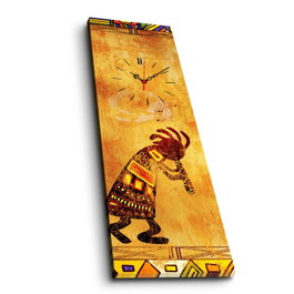 Wallity 3090CS-35 Reloj de Pared de Lienzo Decorativo Multicolor